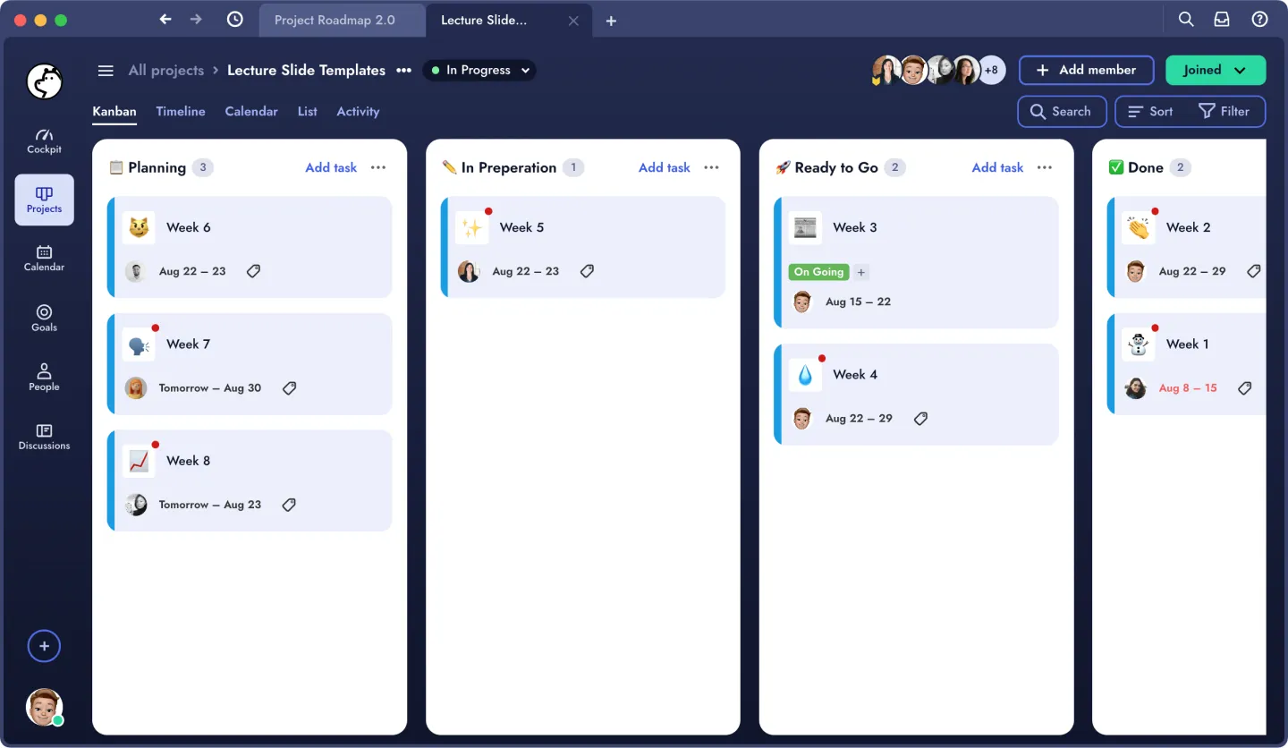 Class project canvas