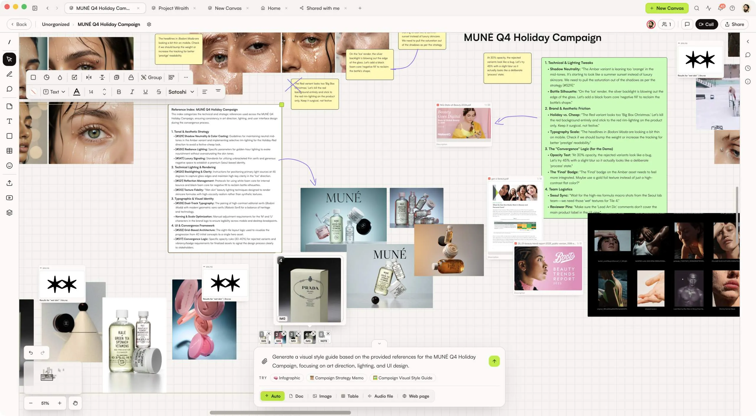 ALLO, the visual project room
