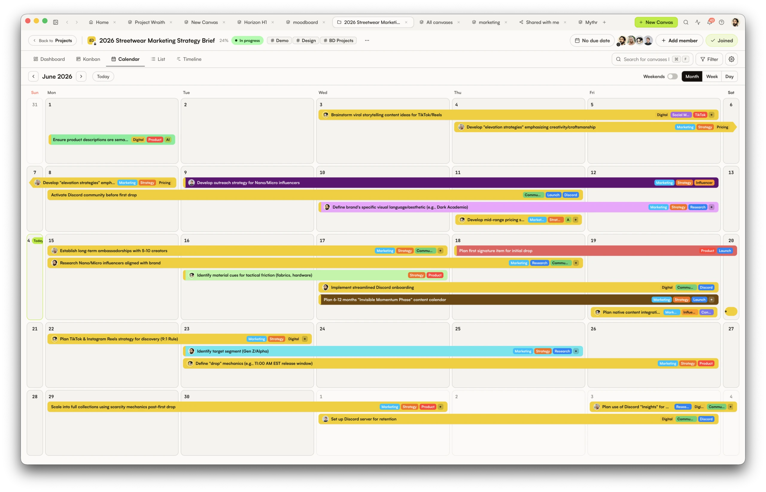 CALENDAR VIEW