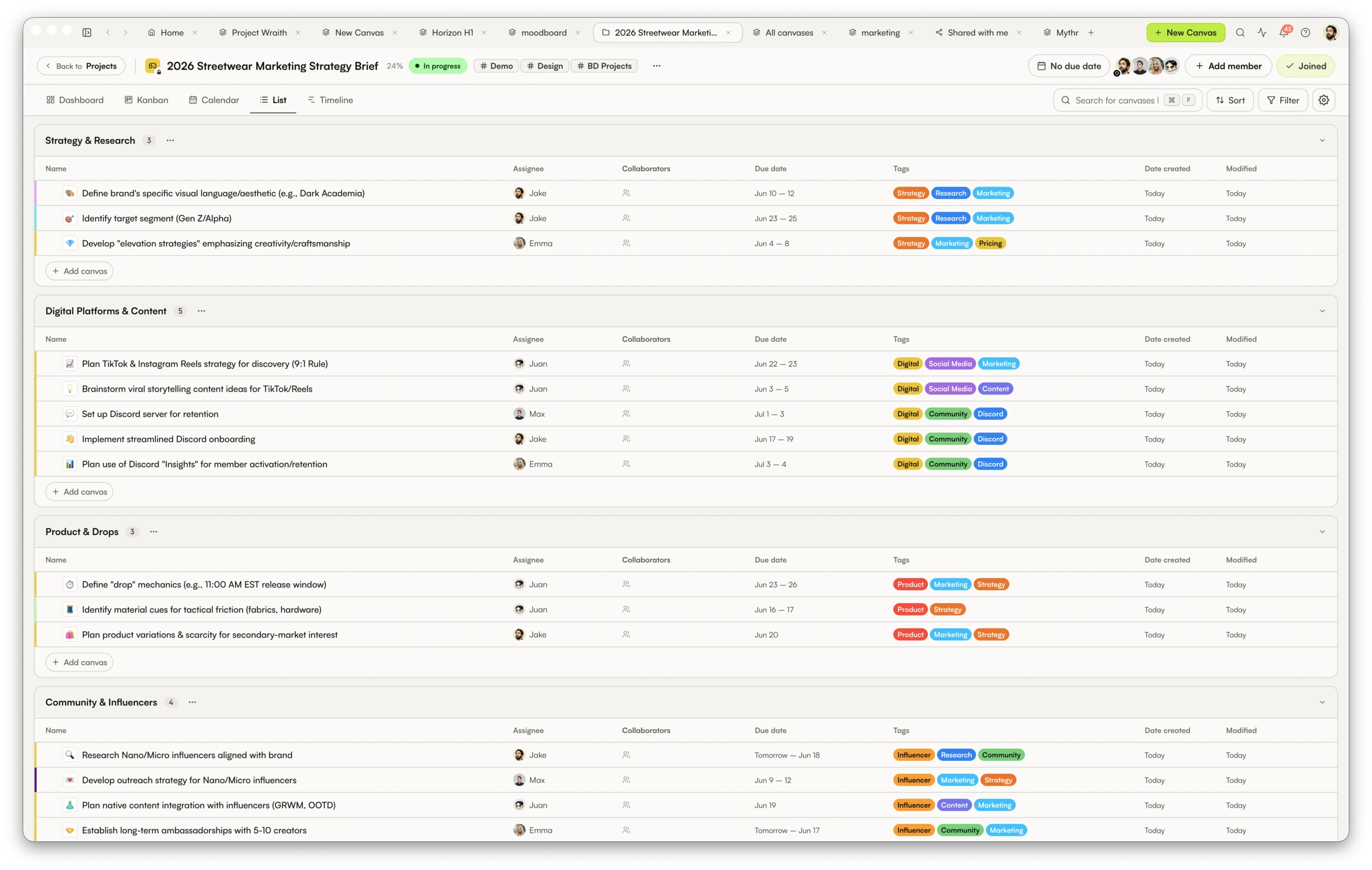 LIST VIEW