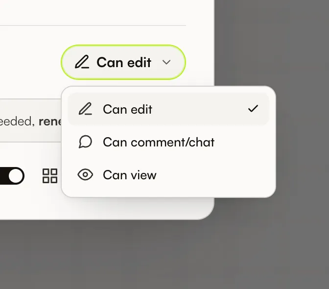 Configuración de permisos de canvas