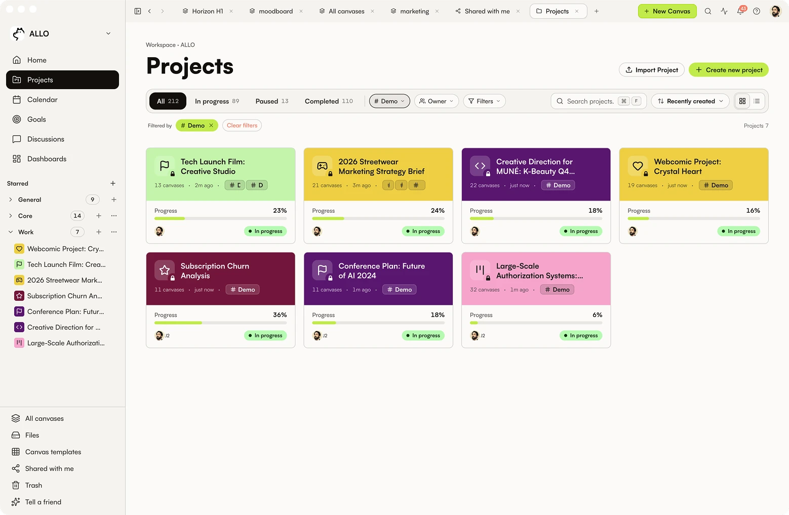 HERO, KANBAN WITH CANVAS PREVIEW